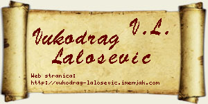 Vukodrag Lalošević vizit kartica